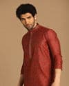 Smart Fit Maroon Kurta Pajama