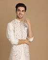 Classic Floral Print Jacket Kurta Set
