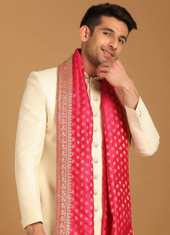 Charismatic Cream Sherwani
