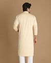 Cream Printed Kurta Set