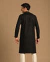 Black Kurta Set With Neck Detailing