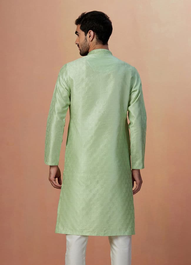 Light Green Paisley Kurta Pajama