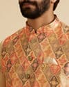 Dazzling Orange Nehru Jacket