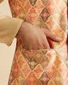 Dazzling Orange Nehru Jacket