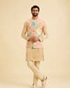 Beige Cotton Elegance Nehru Jacket