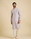 Classic Lilac Jaal Patterned Jacket Set