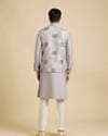 Soft Lilac Medallion Printed Jacket Set