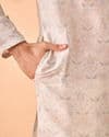 Elegant Cream Kurta Jacket Set