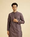 Elegant Wine Hue Men's Kurta