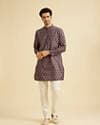 Elegant Wine Hue Men's Kurta