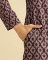 Elegant Wine Hue Men's Kurta