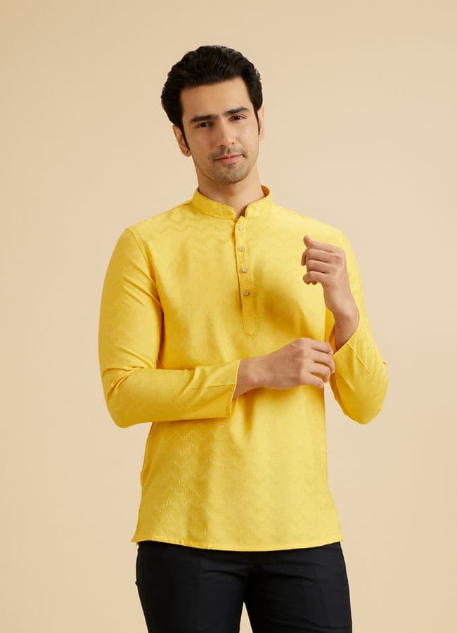 Mustard Melody Short Kurta