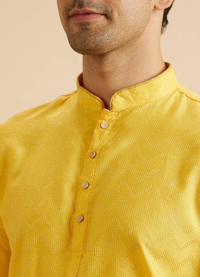 Mustard Melody Short Kurta