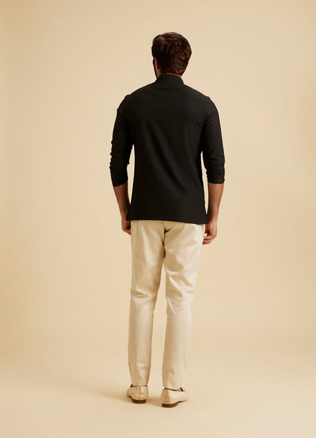 Black Elegance Short Kurta