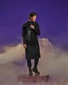 Midnight Black Black Panther Kurta Jacket Set