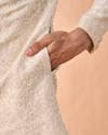 Elegant Cream Fantasy Sherwani