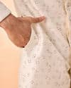 Exquisite Cream Ensemble Sherwani