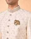Exquisite Cream Ensemble Sherwani