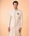 Exquisite Cream Ensemble Sherwani