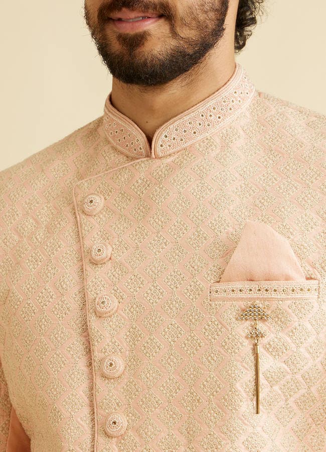 Opulent Gajaree Sherwani Set