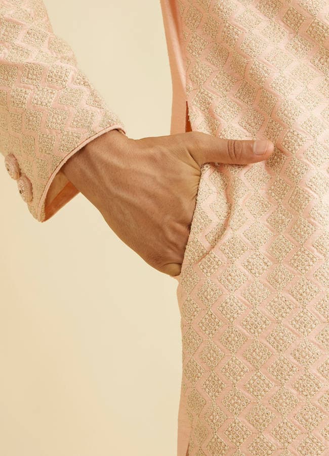 Opulent Gajaree Sherwani Set