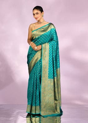Rama Green Saree | Manyavar