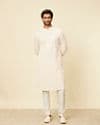 Peach Pearl Chikankari Kurta Set