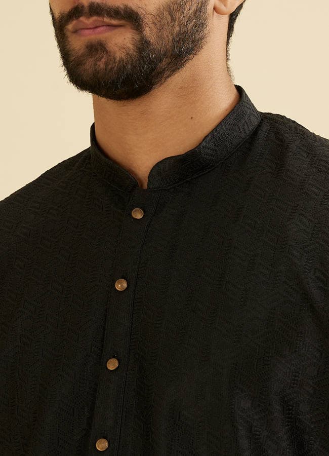 Black Elegance Kurta Pajama