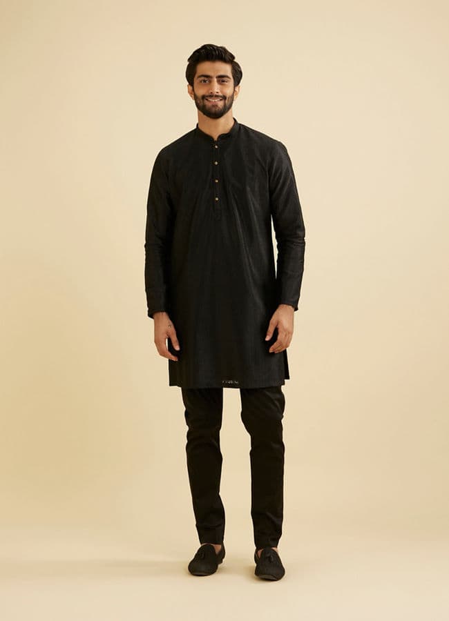 Black Elegance Kurta Pajama