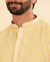 Saffron Yellow Adorned Kurta Pajama
