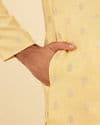 Saffron Yellow Adorned Kurta Pajama
