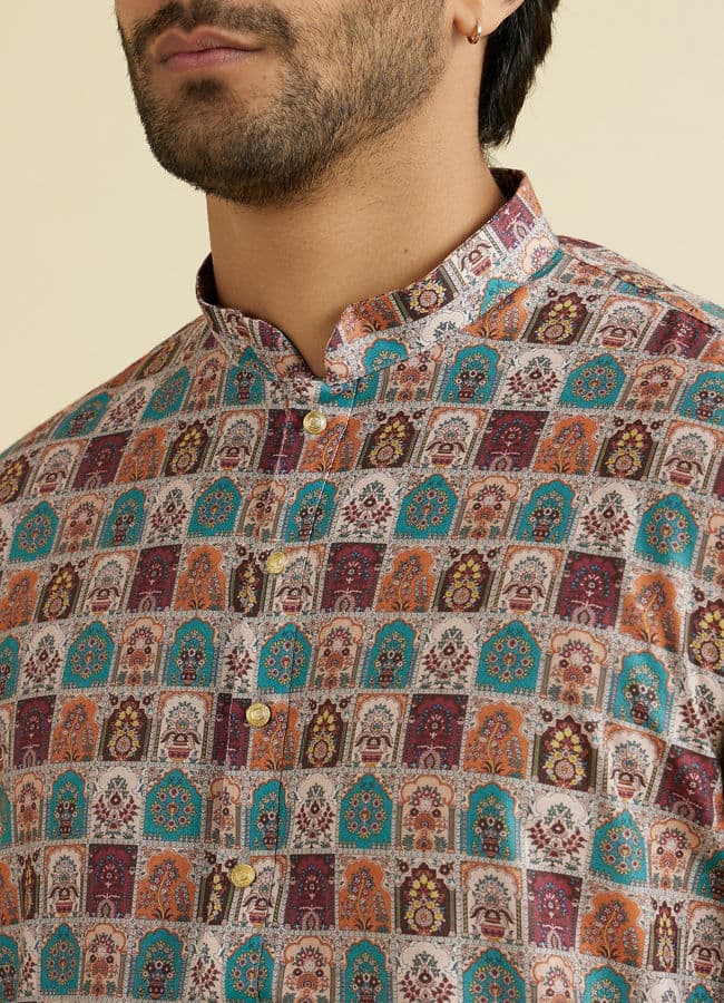 Beige Elegance Kurta Pajama