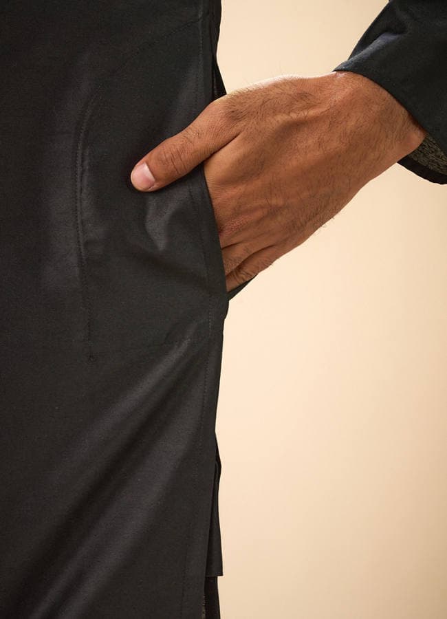 Black Royal Splendor Kurta Pajama