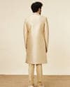 Antique Gold Stone Work Sherwani Set