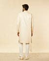 Rosewater Pink Petal & Fern Patterned Sherwani Set