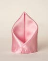Gleaming Pink Satin Pocket Square