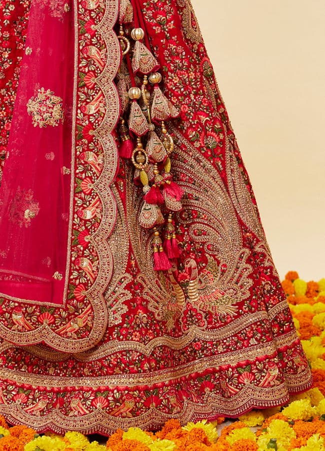 Rani Pink Embellished Bridal Lehenga