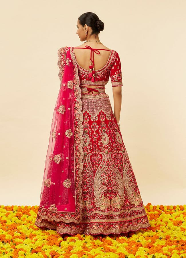 Rani Pink Embellished Bridal Lehenga