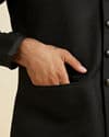 Black Extravaganza Nehru Jacket