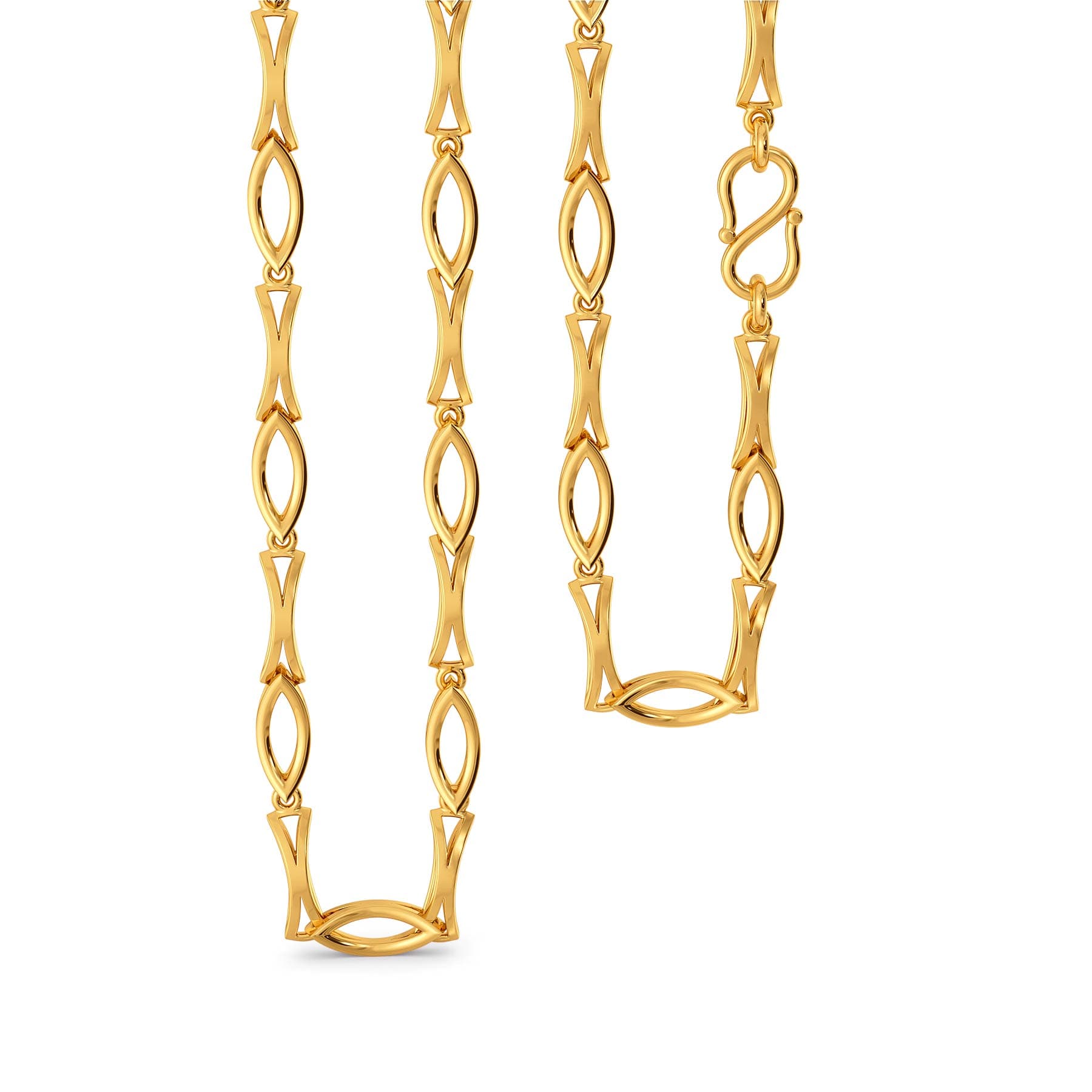 Fractal Finesse Gold Chains | Melorra