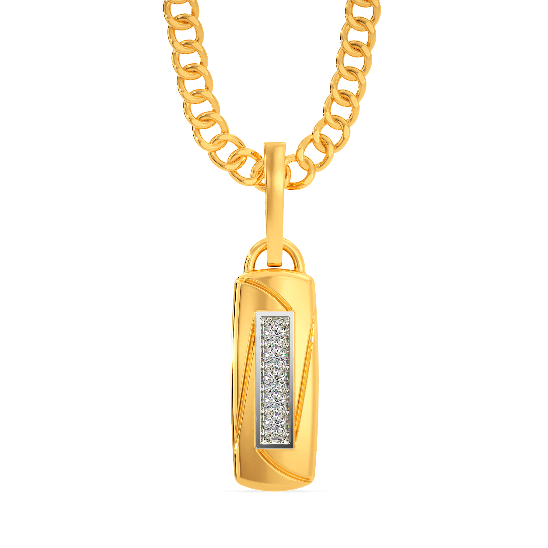 Lockin Diamond Pendants For Men | Melorra