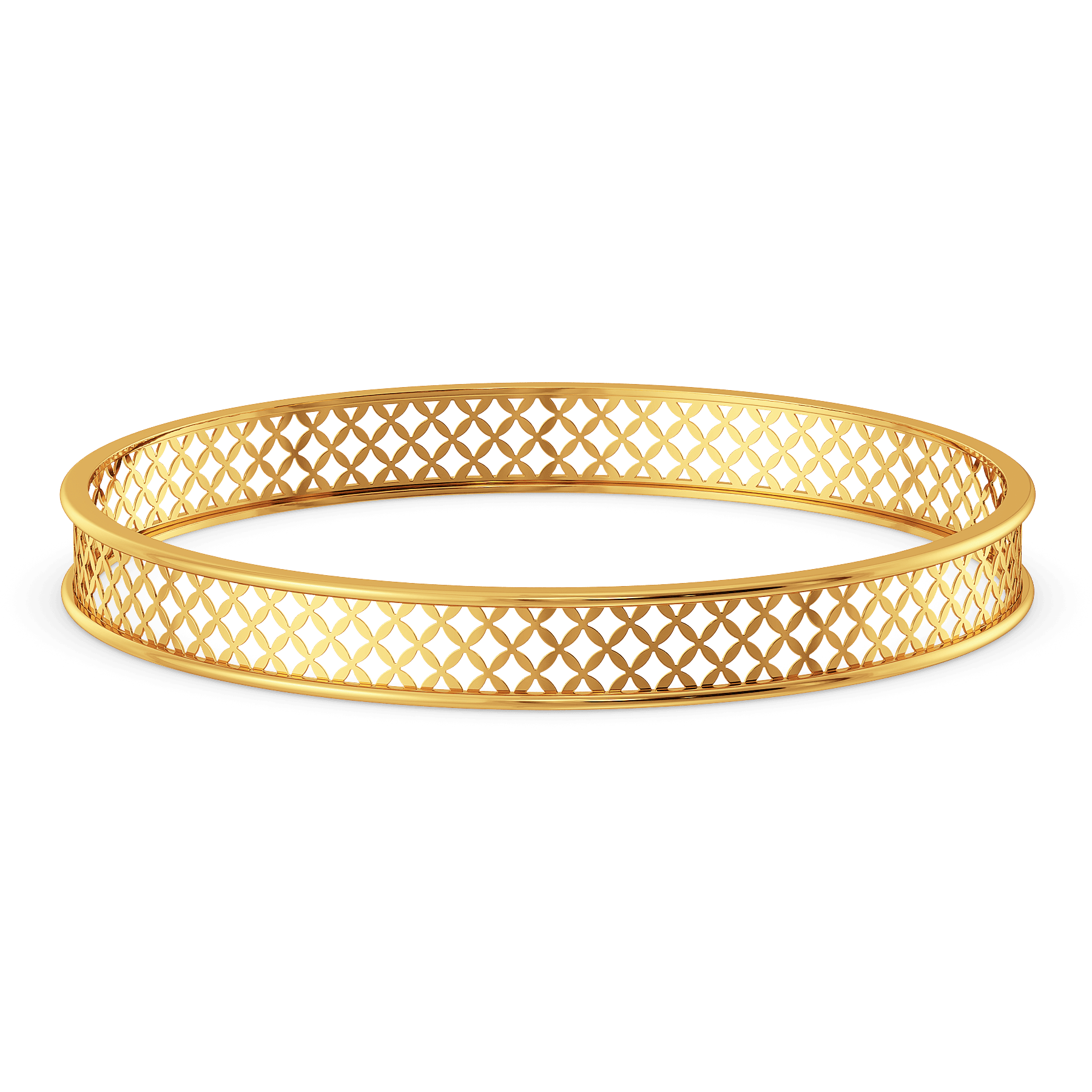 Vow Weave Gold Bangles | Melorra