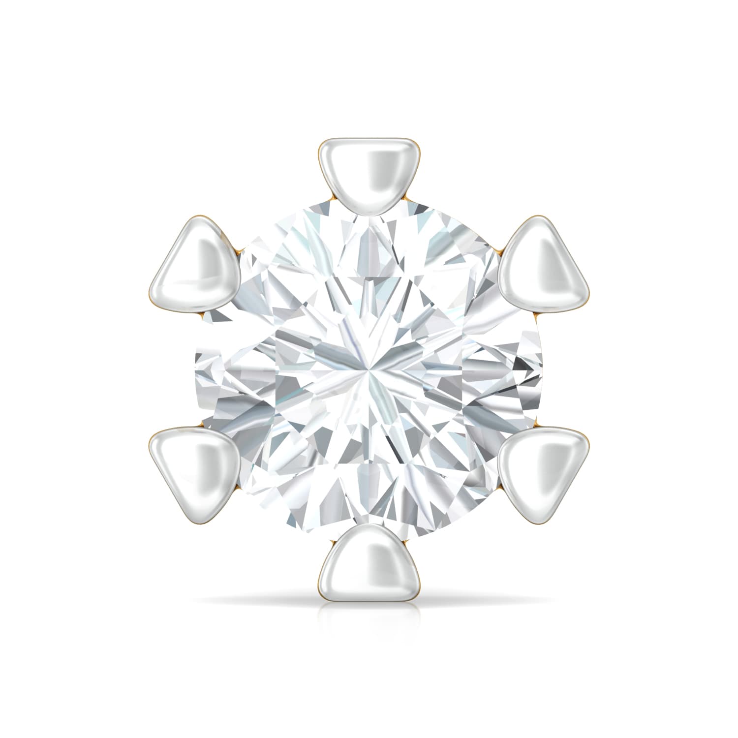 Little Dot Diamond Nose Pins | Melorra