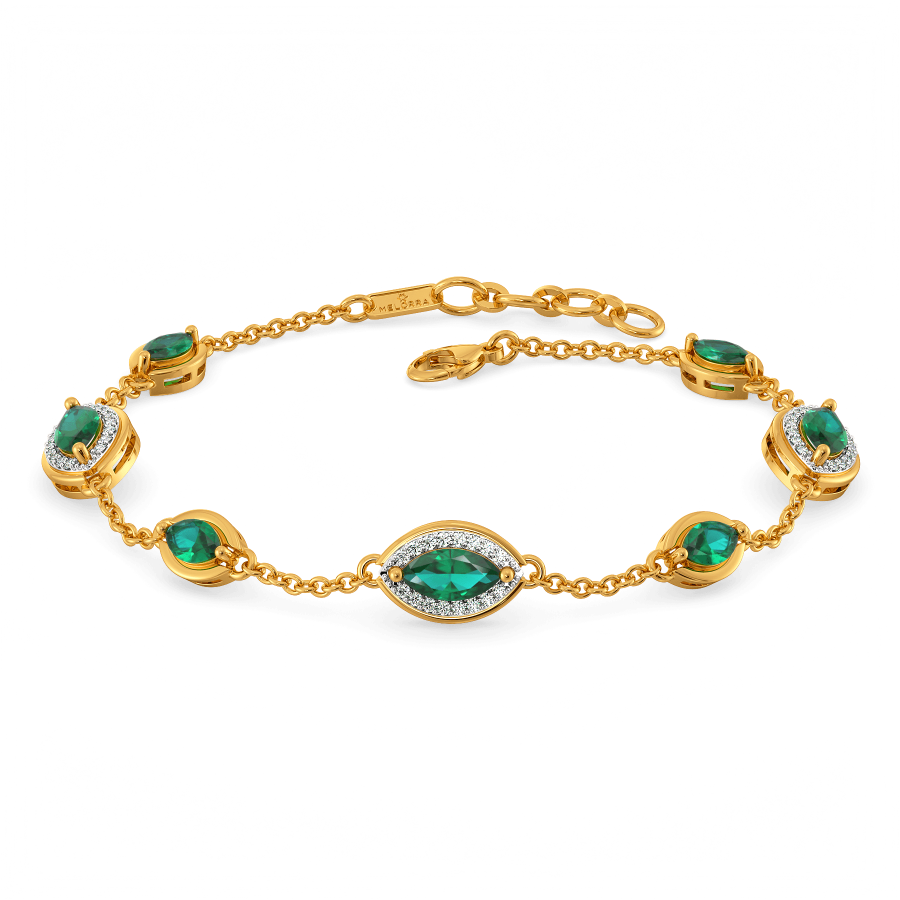 Green Glow Gemstone Bracelets | Melorra
