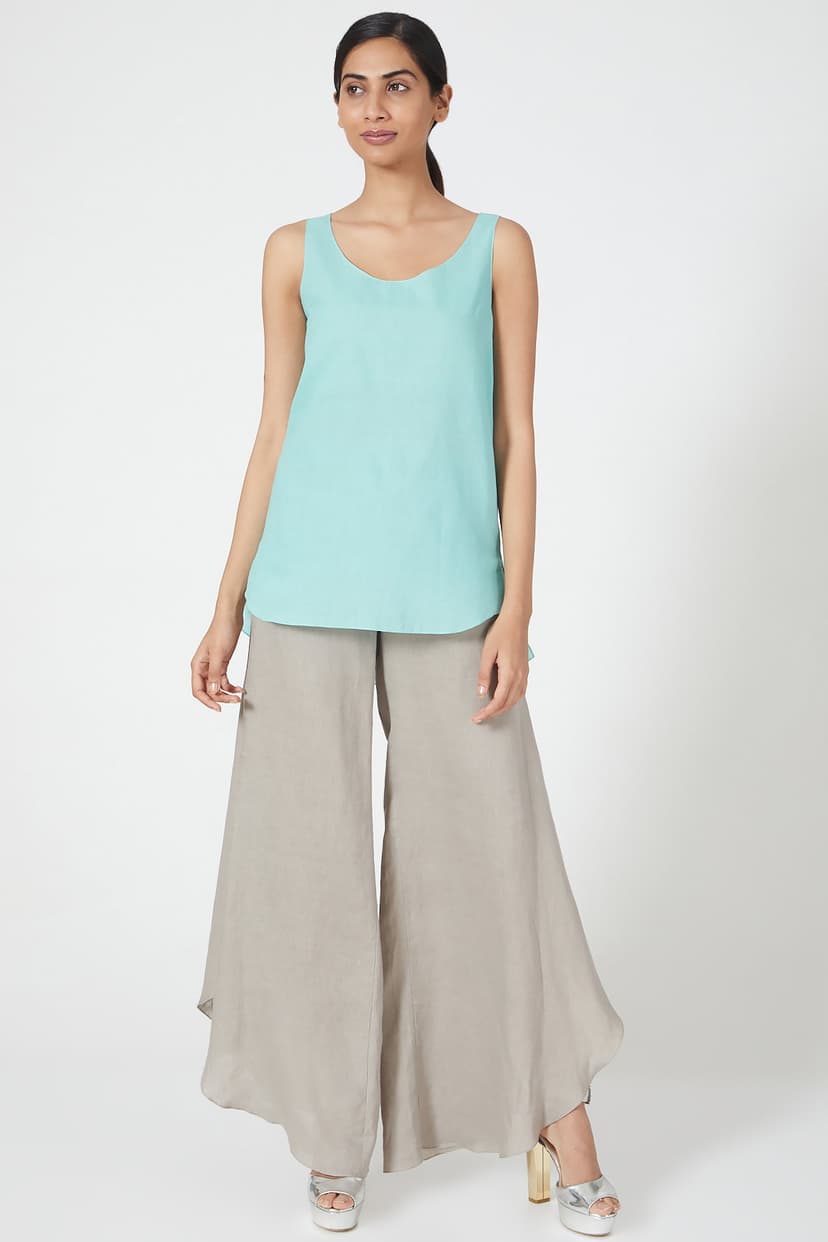 Blue Short Cami Top