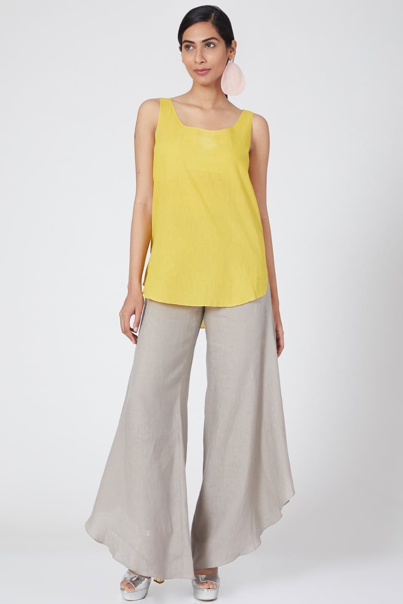 Yellow Cotton Cami Top