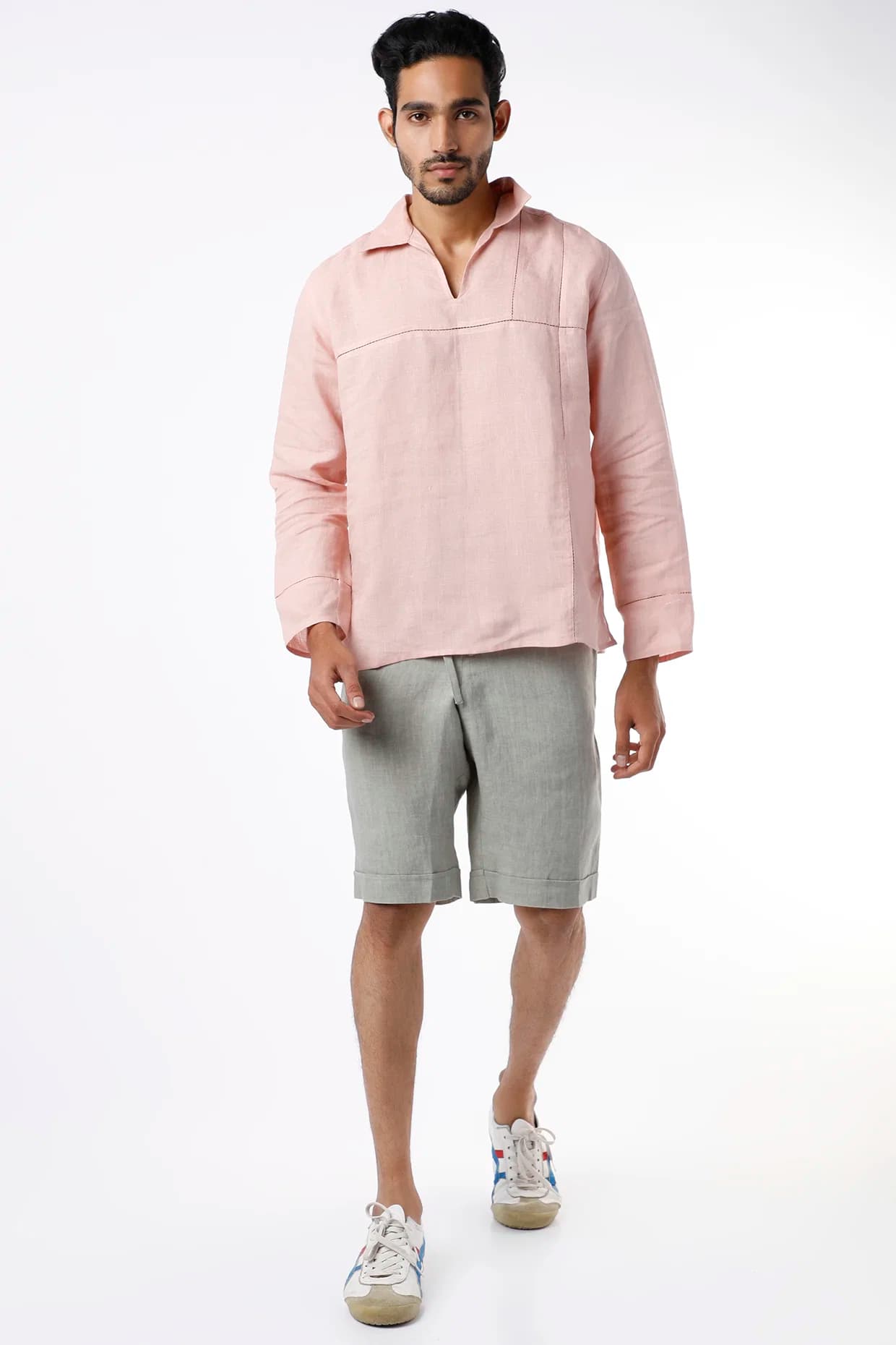 Pink Short Kurta | Wendell Rodricks