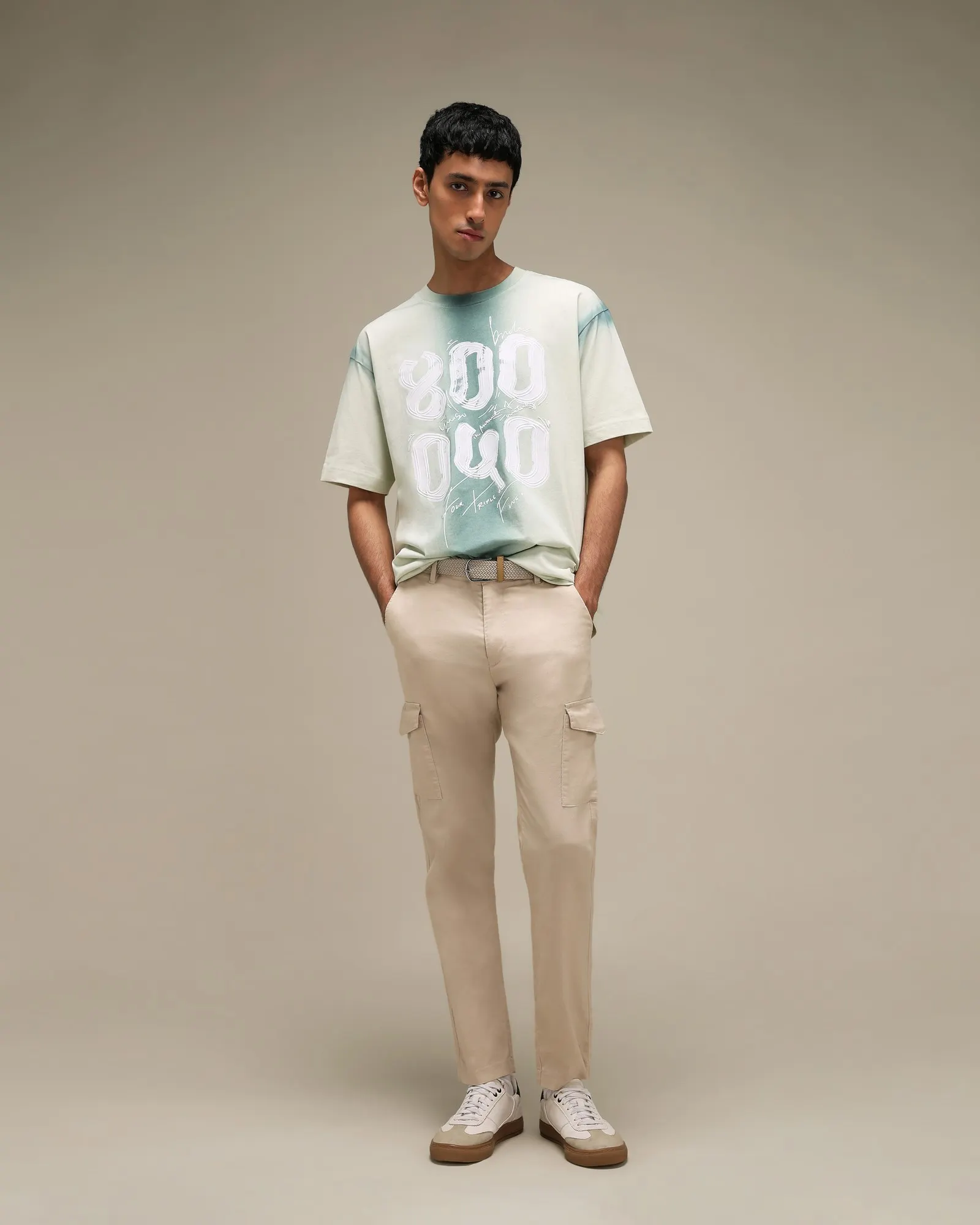 Sage Ombre Graphic T-shirt | Mufti Jeans