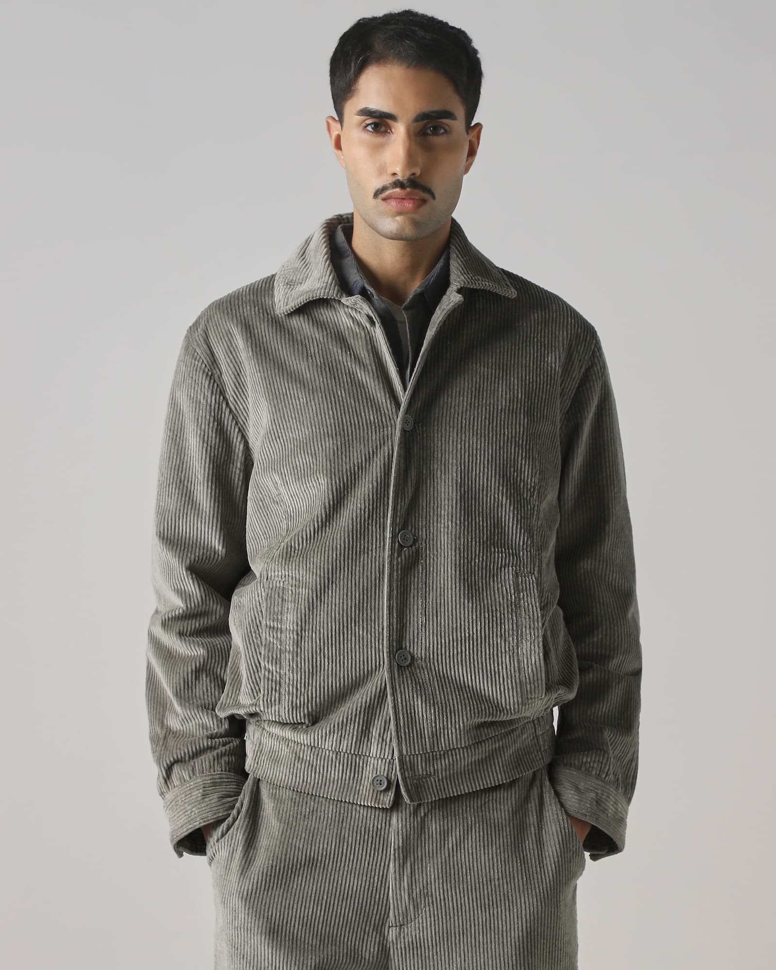 Grey Corduroy Jacket