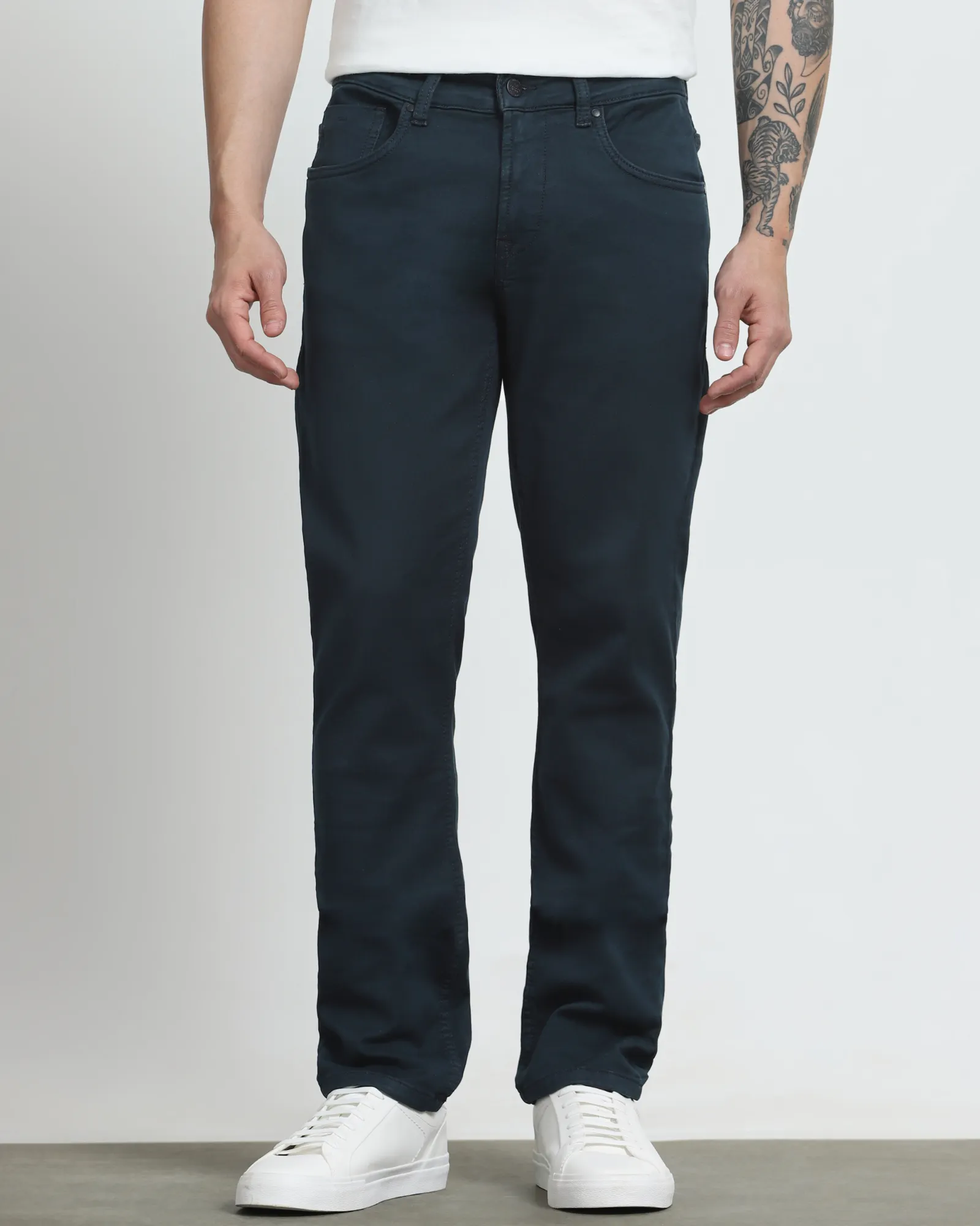 Navy Super Slim Fit Jeans | Mufti Jeans